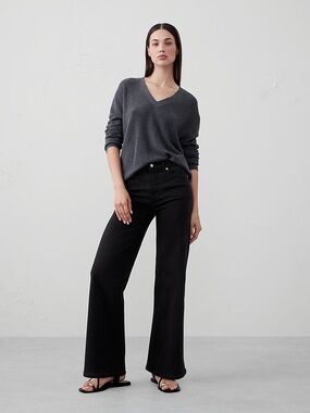 Banana Republic Wide-Leg High-Rise Jeans – Size 24